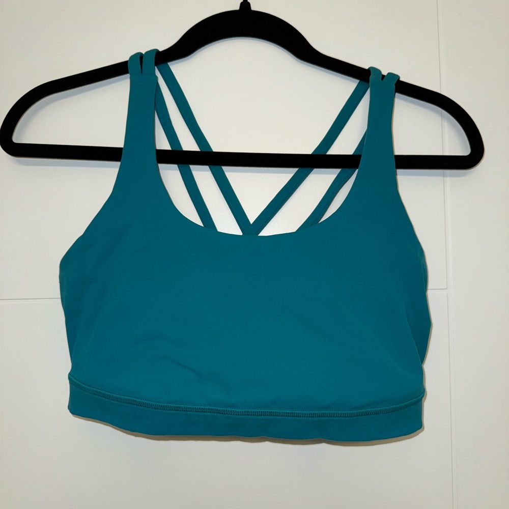 Teal Lululemon Energy Bra Size 10